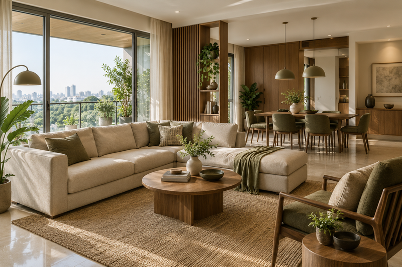 Right Work Interior project image for 3BHK interiors in Bangalore for NRIs