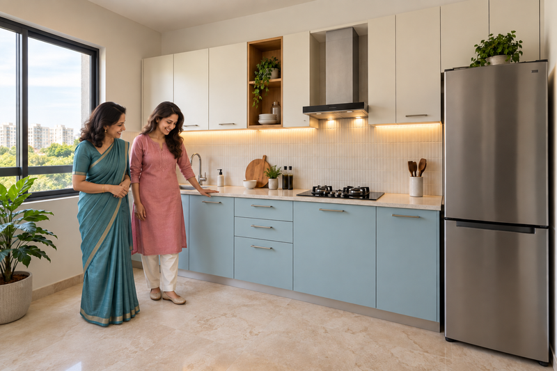 Right Work Interior project image for Bangalore site inspection with a local representative