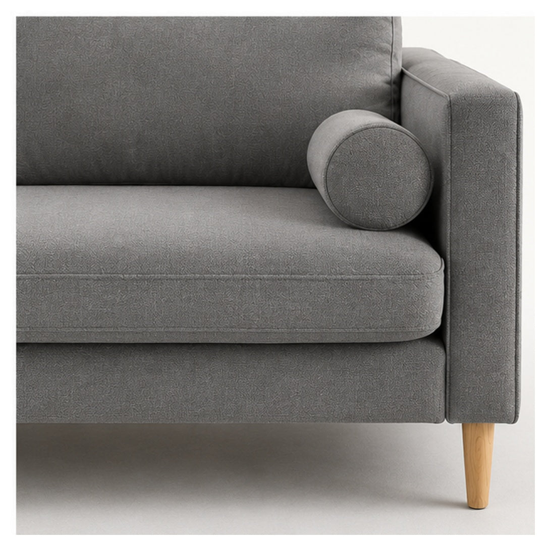 3 seater modern fabric sofa for living room by Right Work Interior – view 4