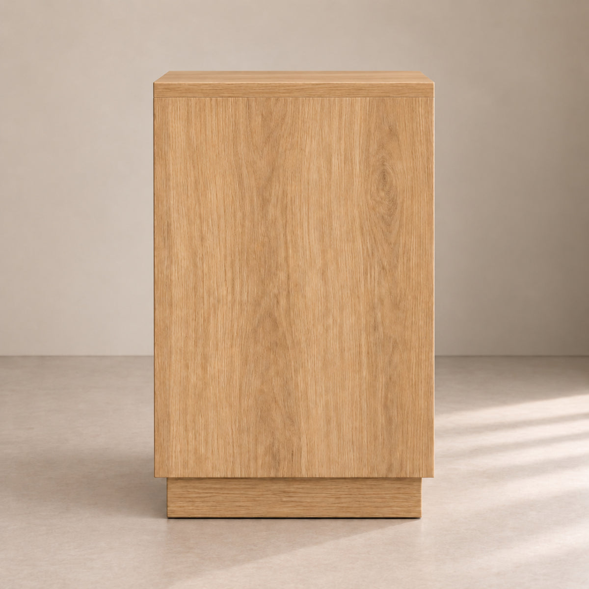 Right Work Edge oak side table - side view