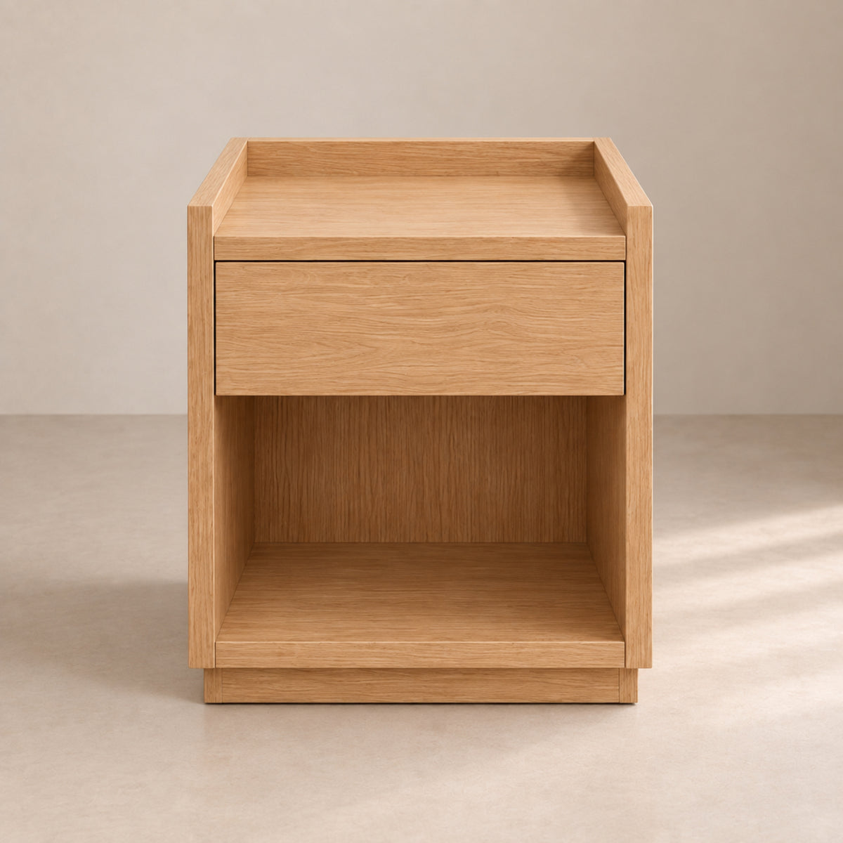 Tray Natural Oak front view